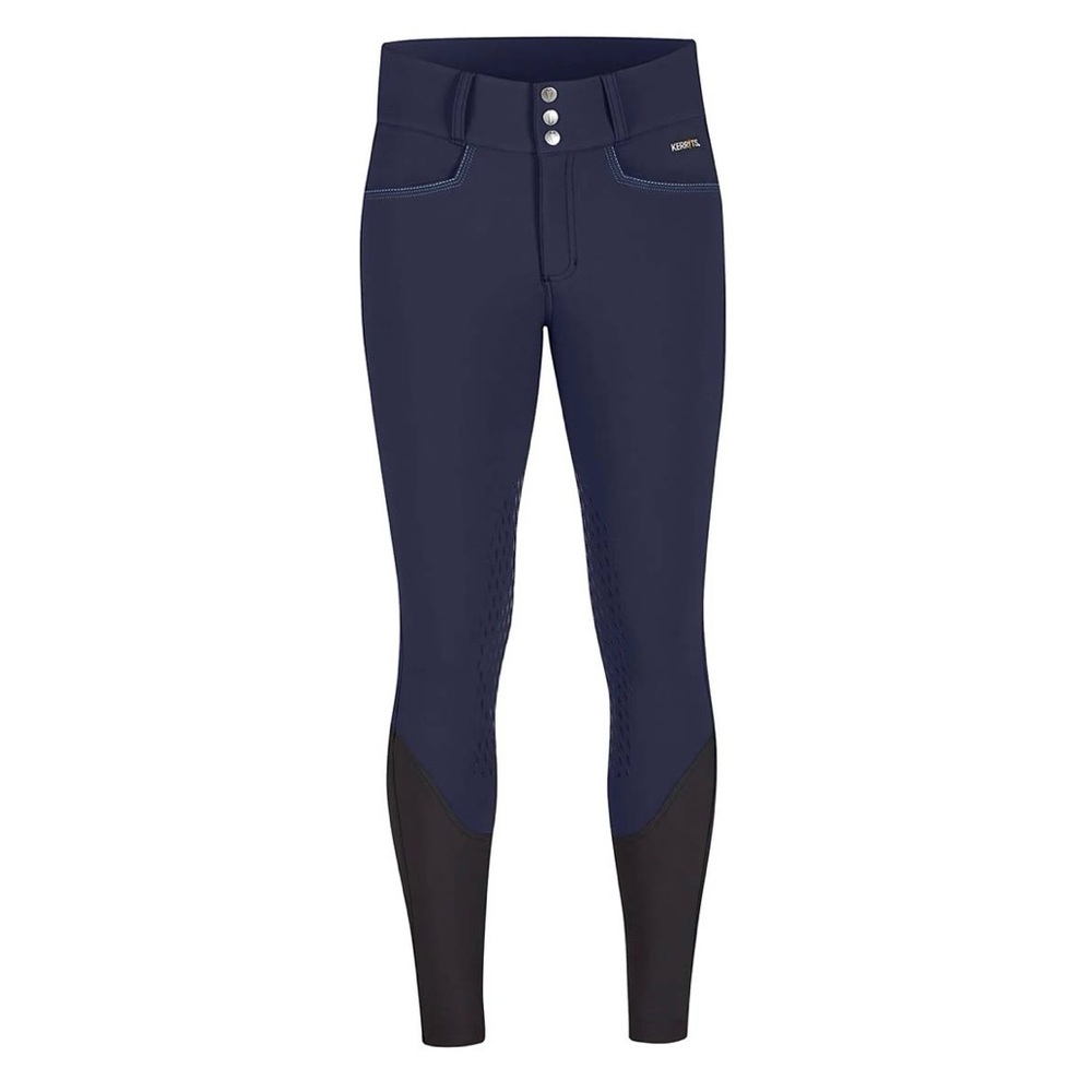 Kerrits Arena Pro knee patch breeches blue SMALL horses riding tack equine ride